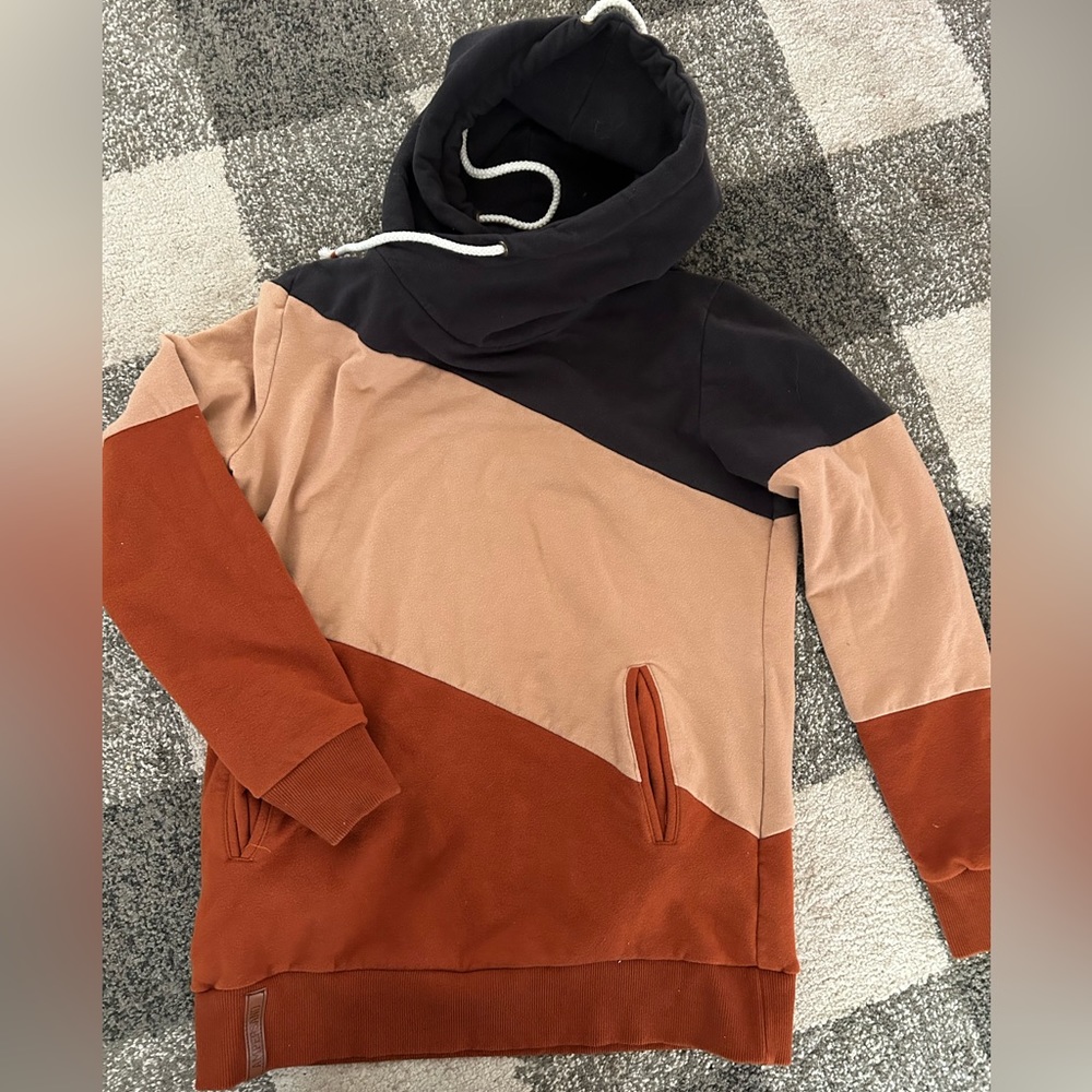 Color block fall hoodie